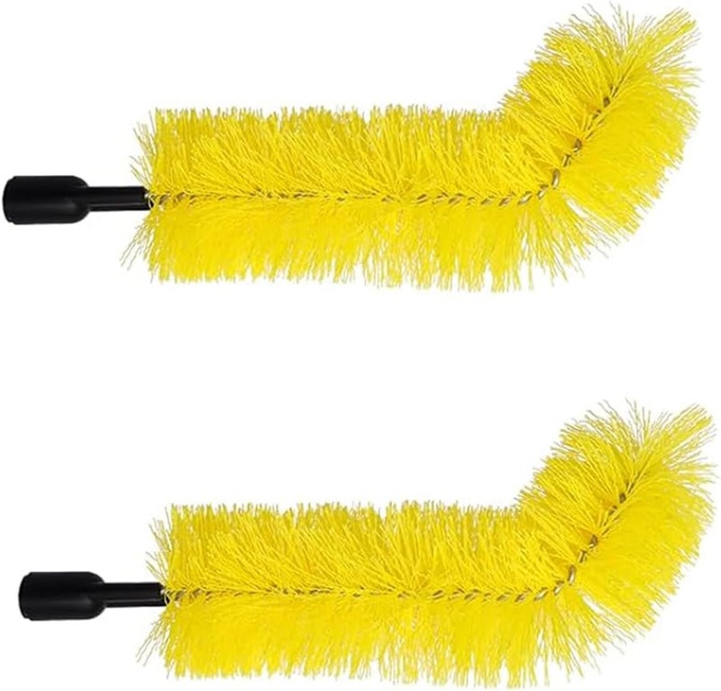 QoTang 2 PCS Gutter Cleaning Brush Roofing Tool Rain Gutter Guard Cleaner Tool Adaptation Thread Interface Dia 0.83 Inch 21 mm Gutter Cleaning Brush Tools Interface Diameter (Pole Not Included) - Image 5